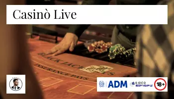 Casino dal vivo, croupier live in webcam